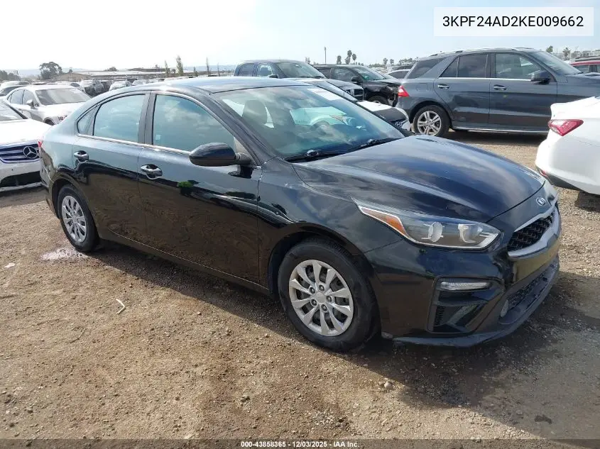 3KPF24AD2KE009662 2019 Kia Forte Fe
