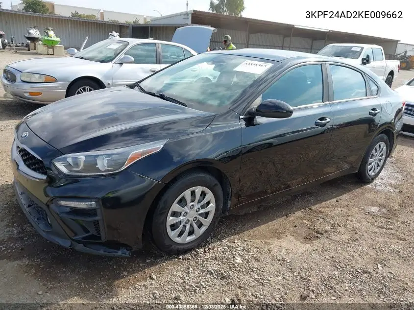 3KPF24AD2KE009662 2019 Kia Forte Fe