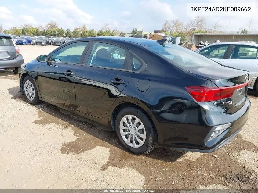 3KPF24AD2KE009662 2019 Kia Forte Fe