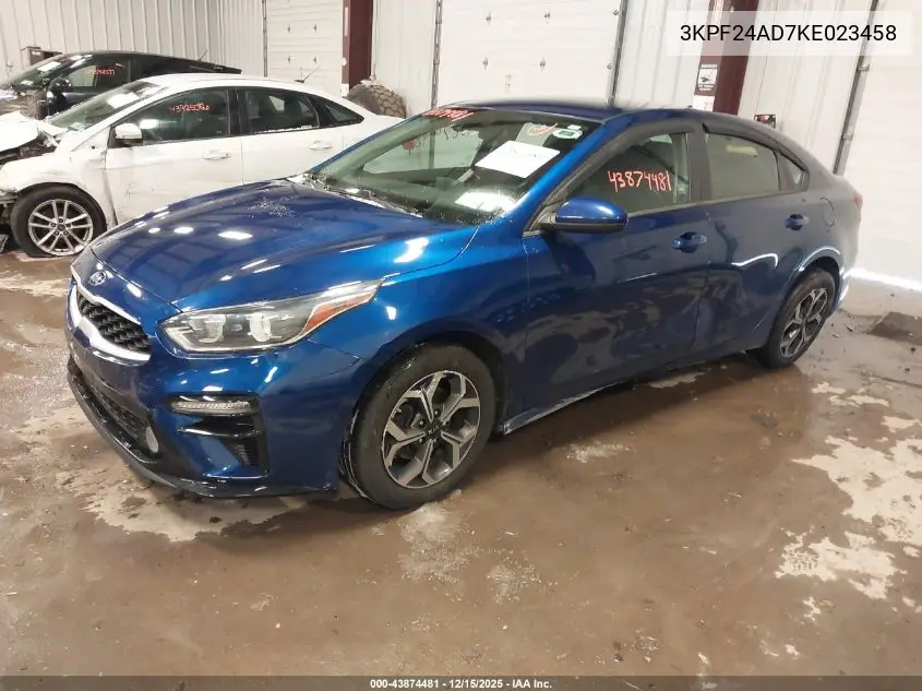 3KPF24AD7KE023458 2019 Kia Forte Lxs