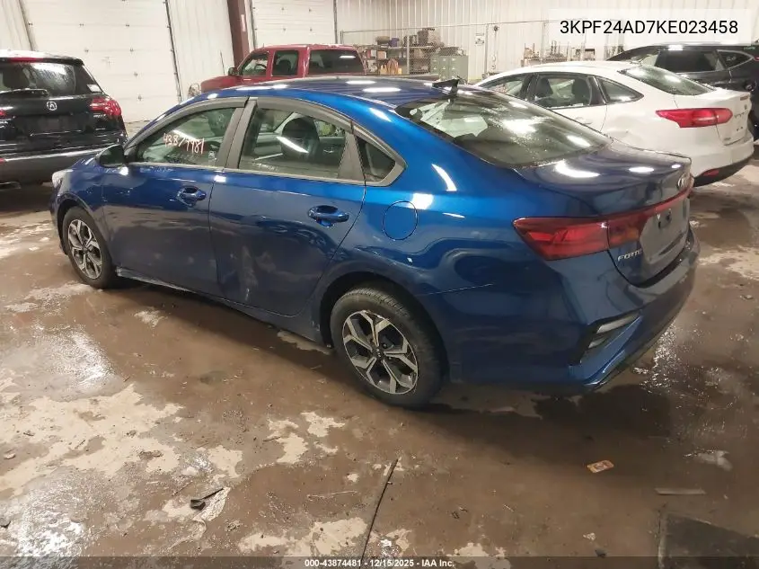 3KPF24AD7KE023458 2019 Kia Forte Lxs