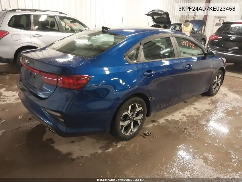 3KPF24AD7KE023458 2019 Kia Forte Lxs