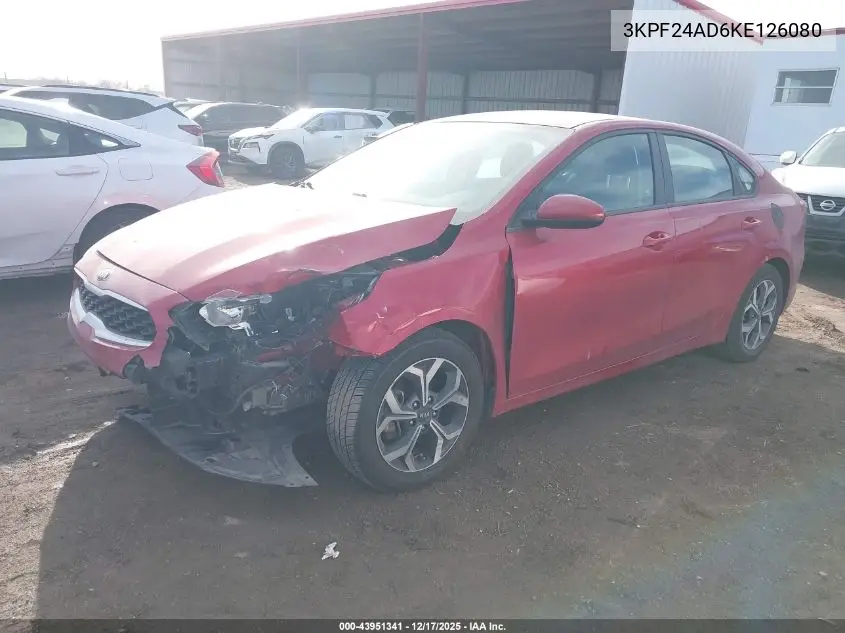 3KPF24AD6KE126080 2019 Kia Forte Lxs