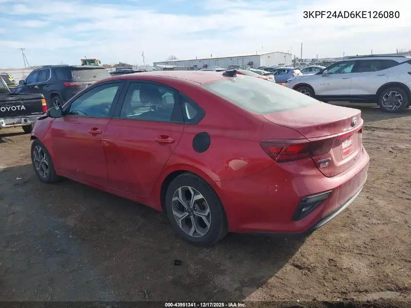 3KPF24AD6KE126080 2019 Kia Forte Lxs