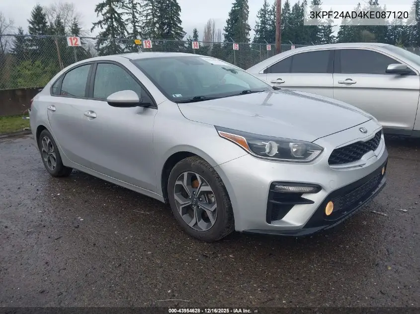 3KPF24AD4KE087120 2019 Kia Forte Lxs
