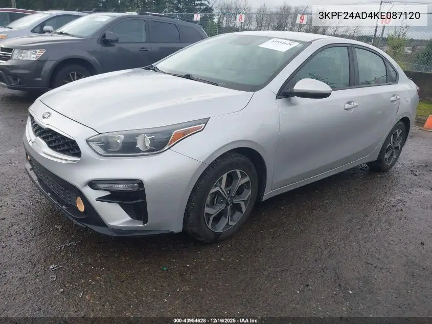 3KPF24AD4KE087120 2019 Kia Forte Lxs