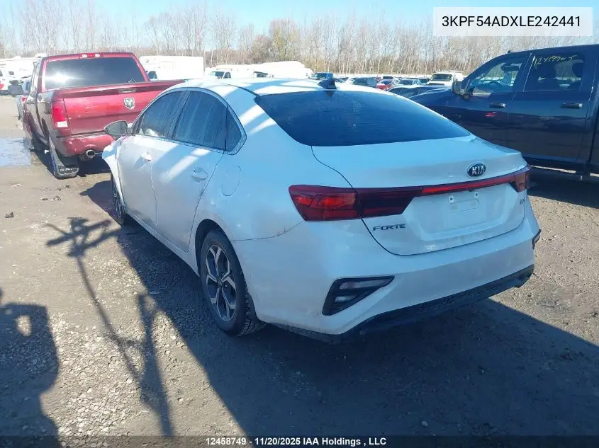 3KPF54ADXLE242441 2020 Kia Forte Ex/Ex Limited/Ex Premium/Ex+