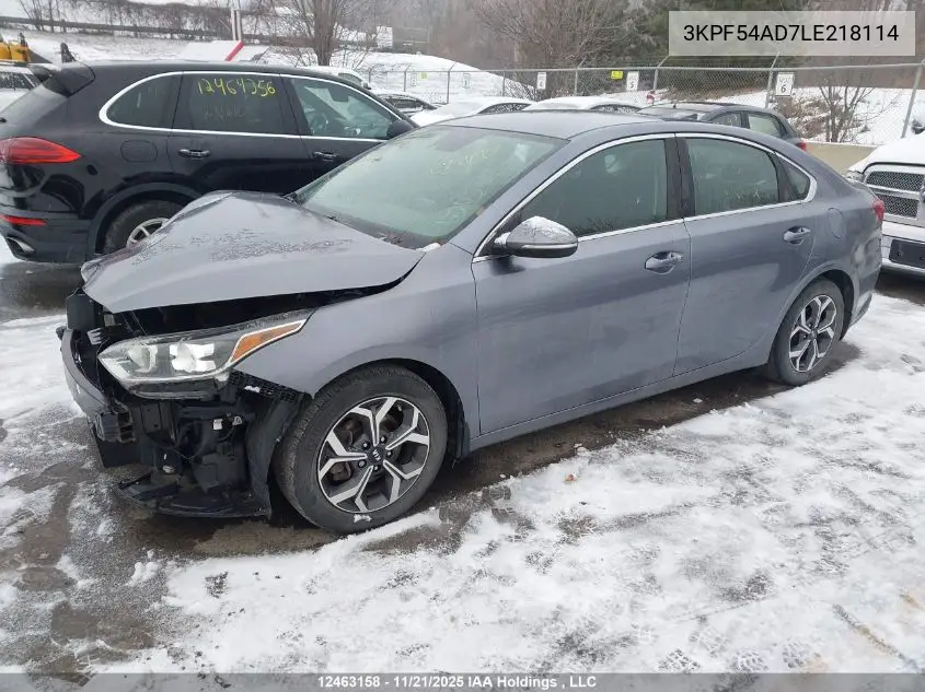 3KPF54AD7LE218114 2020 Kia Forte