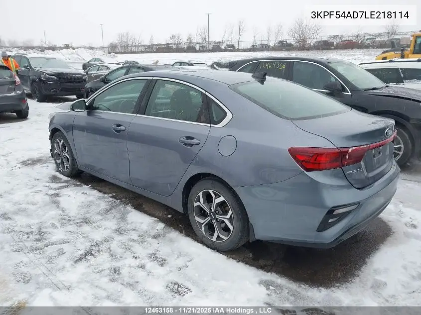 3KPF54AD7LE218114 2020 Kia Forte