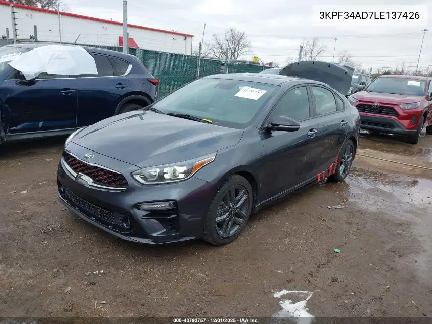 3KPF34AD7LE137426 2020 Kia Forte Gt-Line