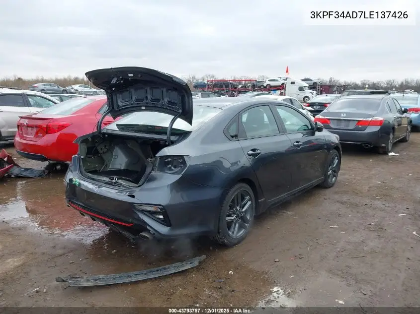 3KPF34AD7LE137426 2020 Kia Forte Gt-Line