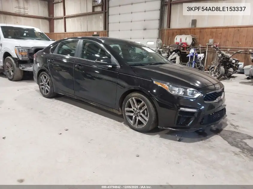 3KPF54AD8LE153337 2020 Kia Forte Ex