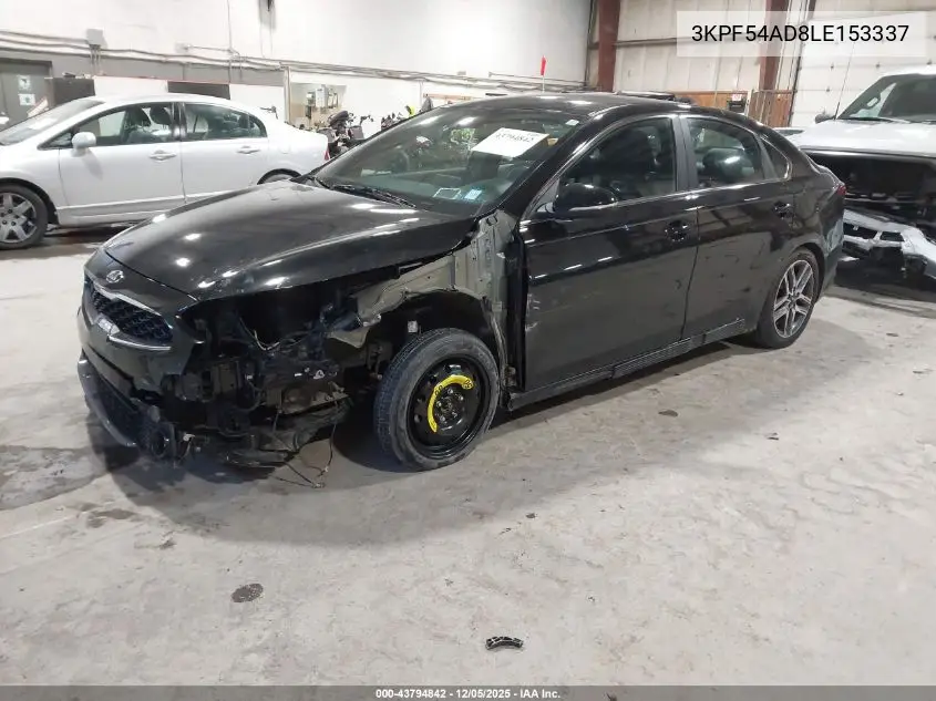 3KPF54AD8LE153337 2020 Kia Forte Ex