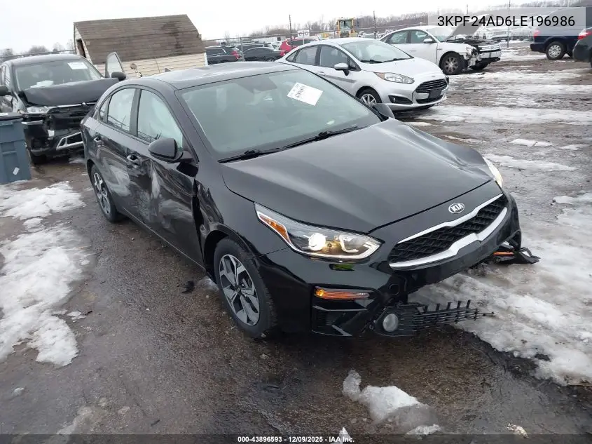 3KPF24AD6LE196986 2020 Kia Forte Lxs