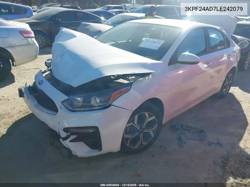 3KPF24AD7LE242079 2020 Kia Forte Lxs