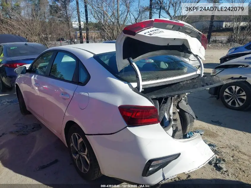 3KPF24AD7LE242079 2020 Kia Forte Lxs