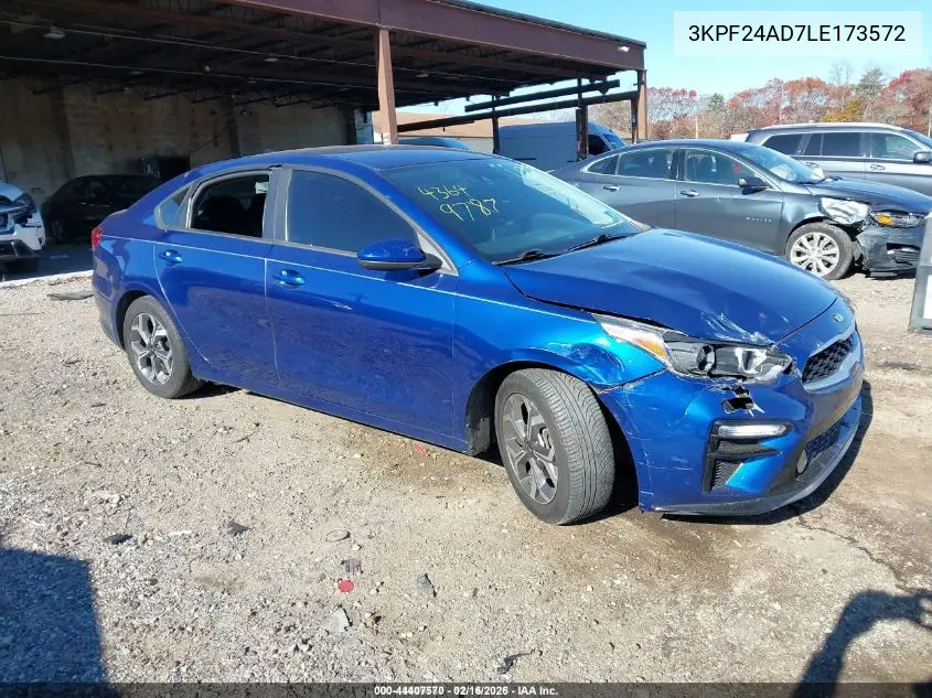 3KPF24AD7LE173572 2020 Kia Forte Lxs
