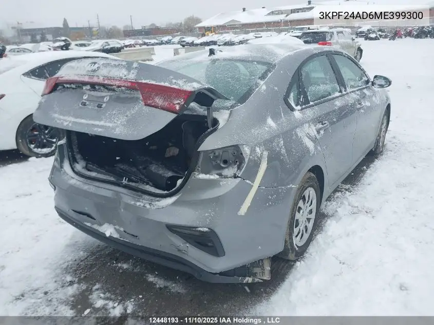 3KPF24AD6ME399300 2021 Kia Forte Fe/Lxs