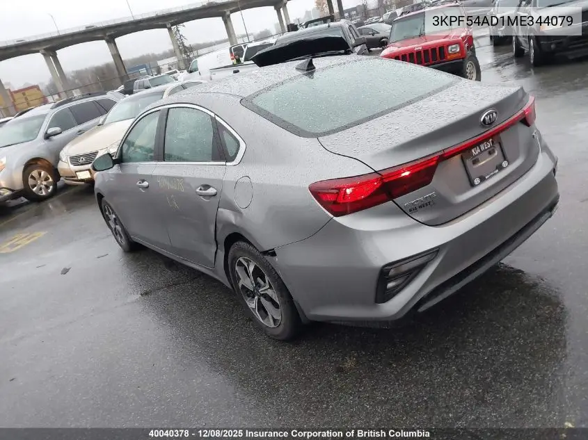 3KPF54AD1ME344079 2021 Kia Forte
