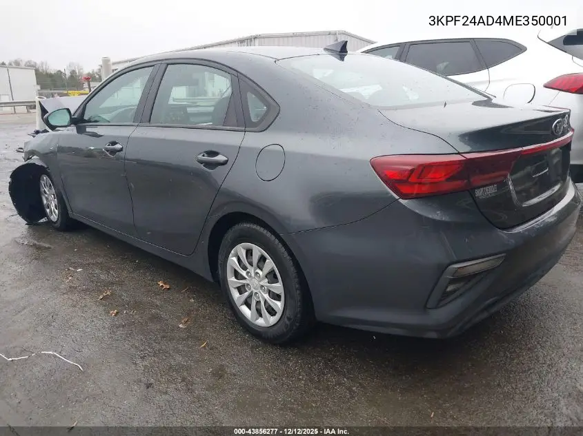 3KPF24AD4ME350001 2021 Kia Forte Fe