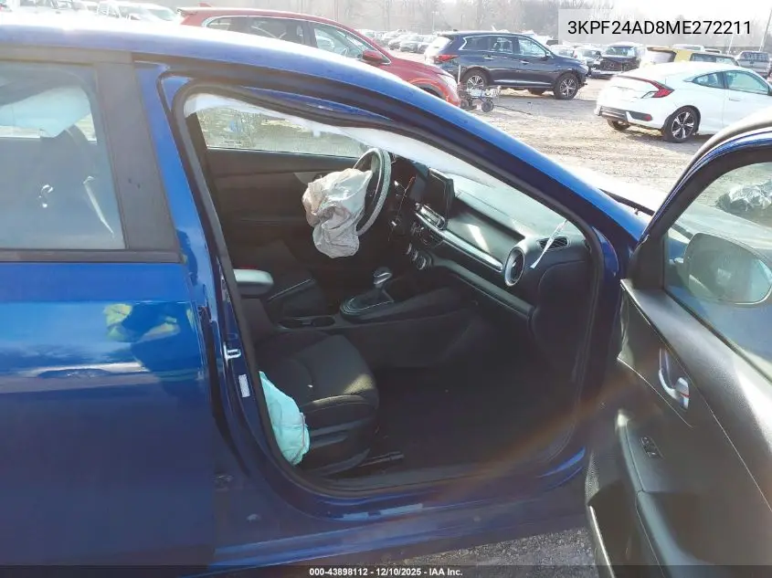 3KPF24AD8ME272211 2021 Kia Forte Lxs