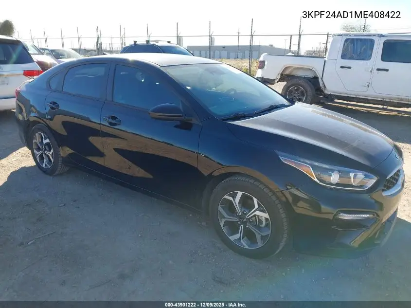 3KPF24AD1ME408422 2021 Kia Forte Lxs