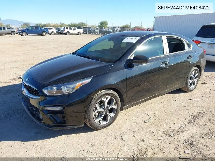 3KPF24AD1ME408422 2021 Kia Forte Lxs