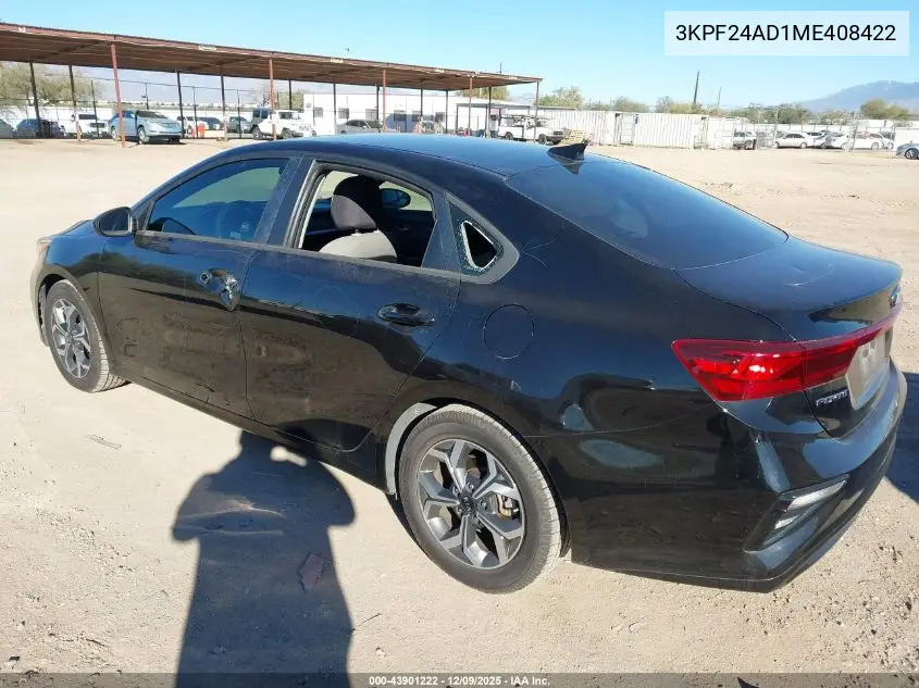 3KPF24AD1ME408422 2021 Kia Forte Lxs