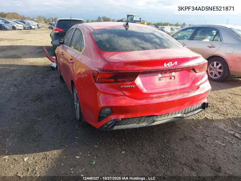 3KPF34AD5NE521871 2022 Kia Forte Gt Line