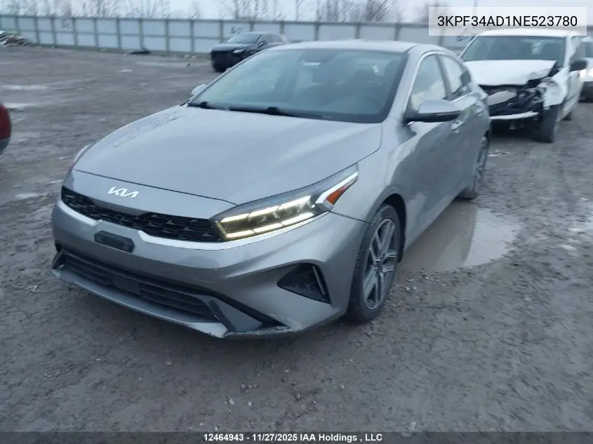 3KPF34AD1NE523780 2022 Kia Forte