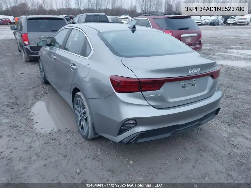 3KPF34AD1NE523780 2022 Kia Forte