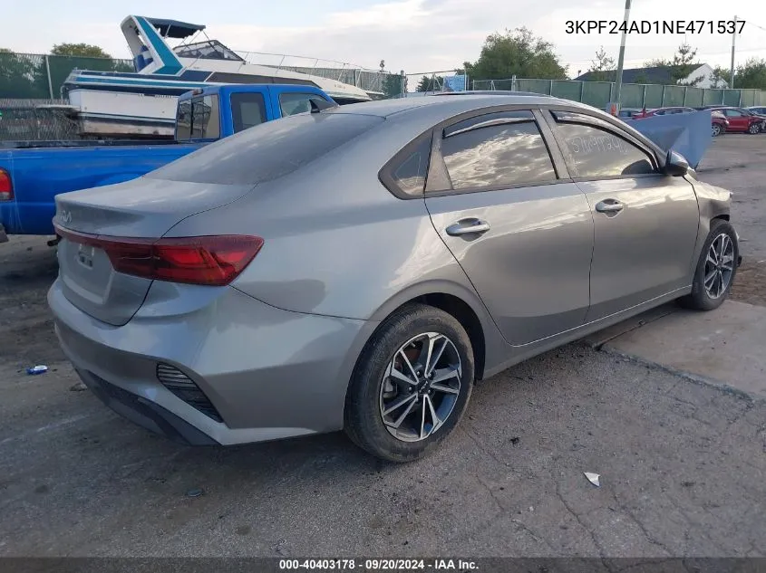 3KPF24AD1NE471537 2022 Kia Forte Lxs