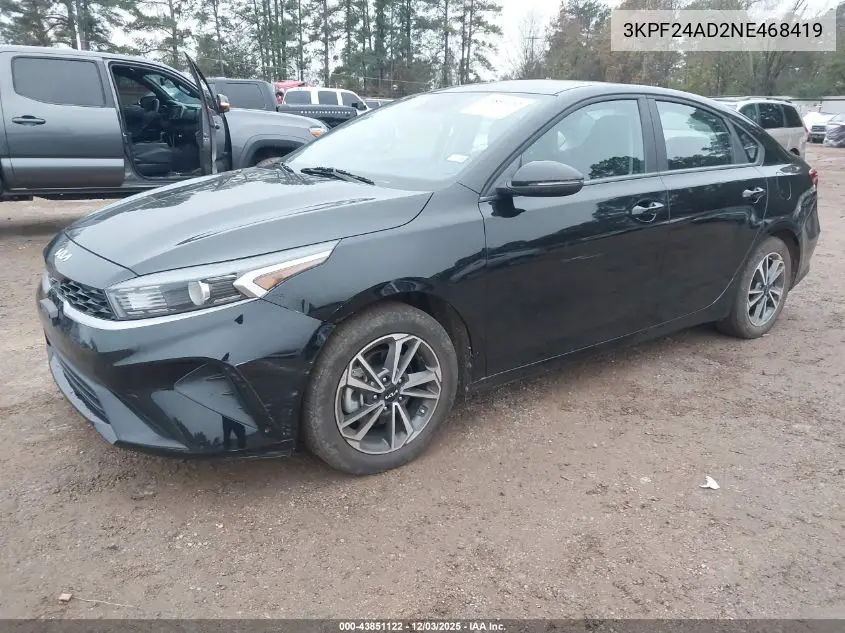 3KPF24AD2NE468419 2022 Kia Forte Lxs
