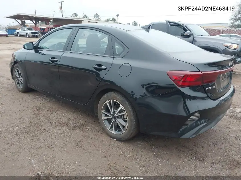 3KPF24AD2NE468419 2022 Kia Forte Lxs