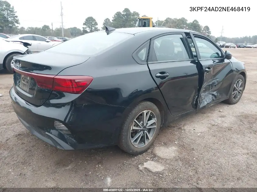 3KPF24AD2NE468419 2022 Kia Forte Lxs