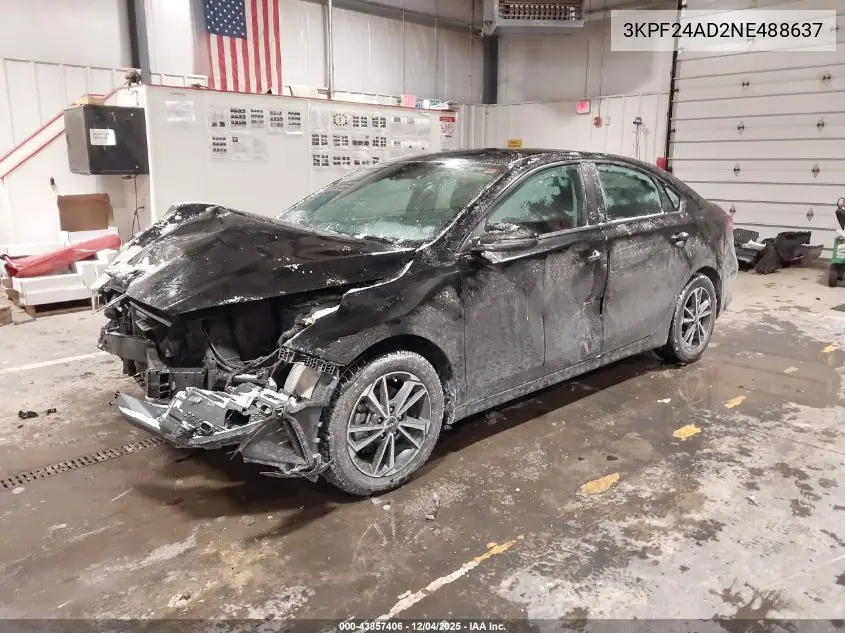 3KPF24AD2NE488637 2022 Kia Forte Lxs