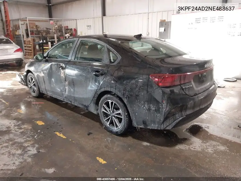 3KPF24AD2NE488637 2022 Kia Forte Lxs
