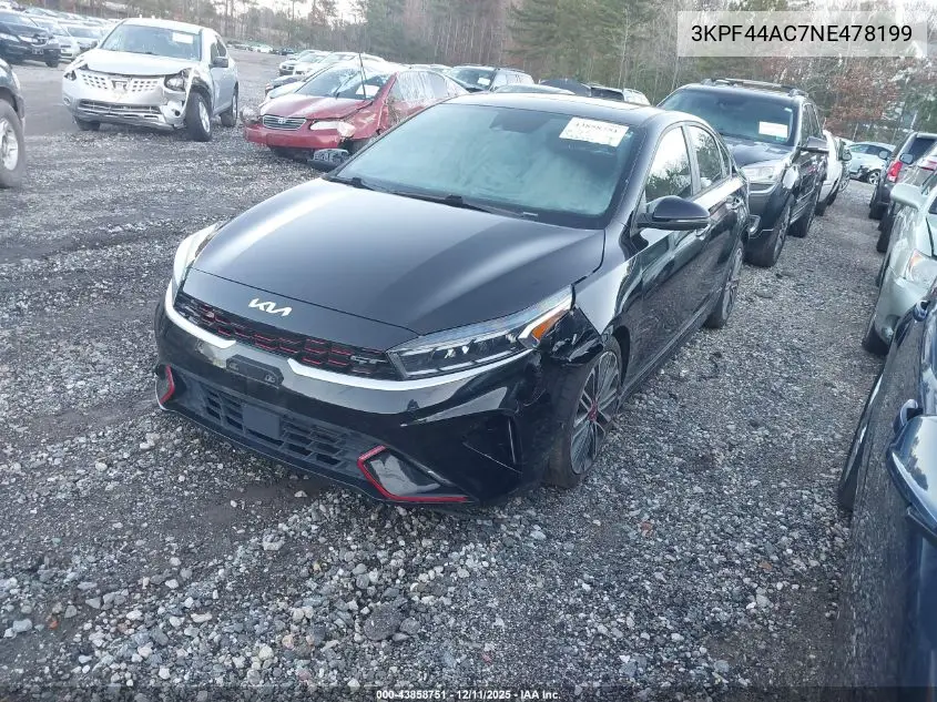 3KPF44AC7NE478199 2022 Kia Forte Gt