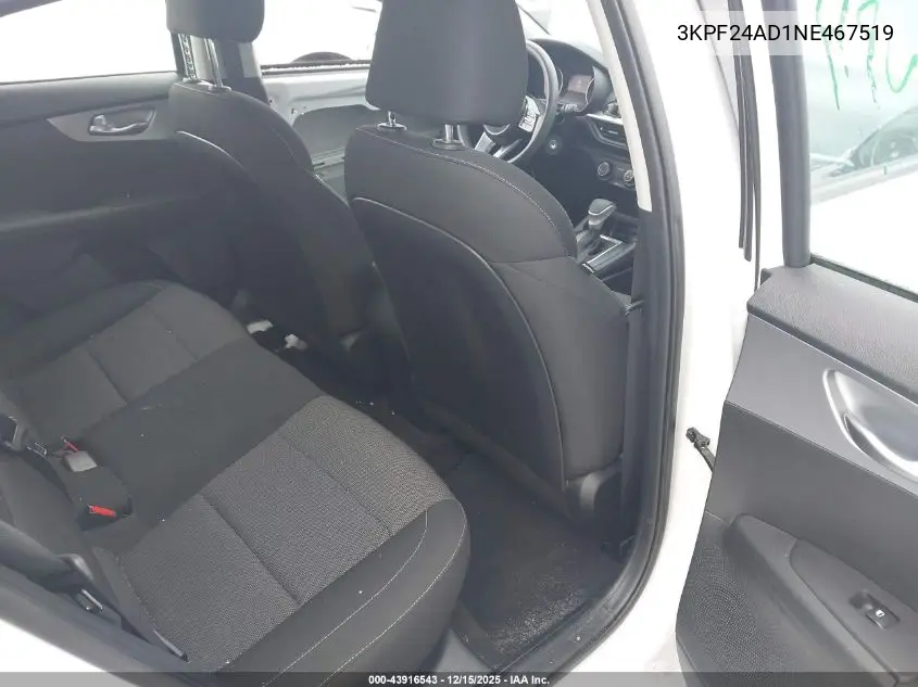 3KPF24AD1NE467519 2022 Kia Forte Lxs
