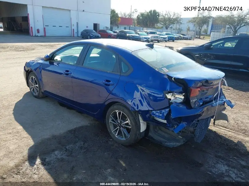 3KPF24AD7NE426974 2022 Kia Forte Lxs