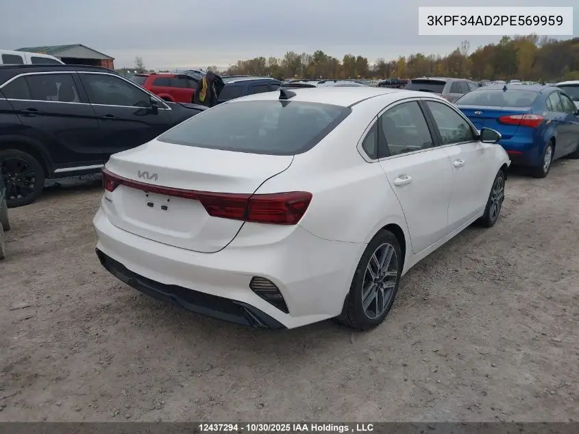 3KPF34AD2PE569959 2023 Kia Forte Ex/Ex Premium/Ex+/Gt-Line