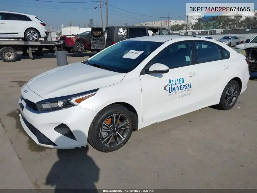 3KPF24AD2PE674665 2023 Kia Forte Lxs