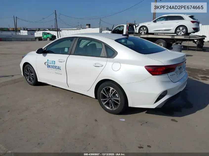 3KPF24AD2PE674665 2023 Kia Forte Lxs