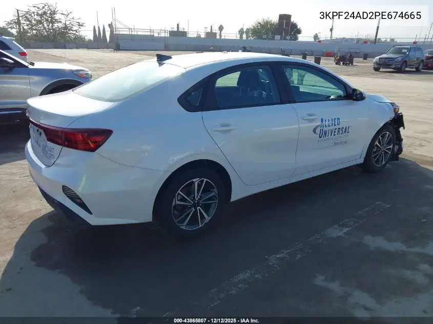 3KPF24AD2PE674665 2023 Kia Forte Lxs
