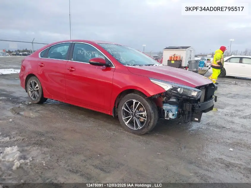 3KPF34AD0RE795517 2024 Kia Forte Ex/Ex Premium/Ex+