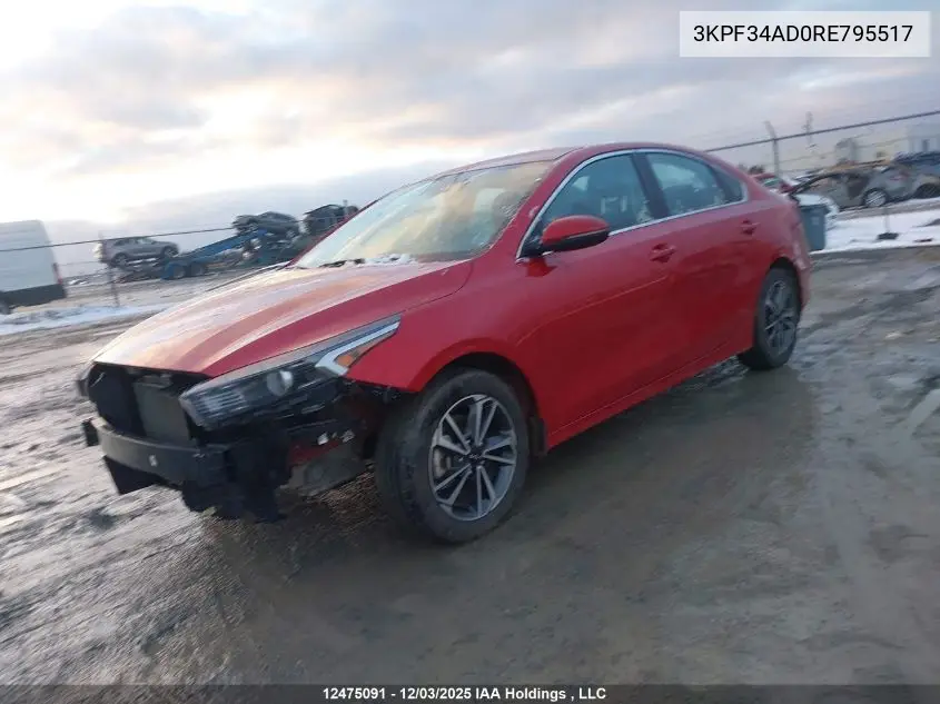 3KPF34AD0RE795517 2024 Kia Forte Ex/Ex Premium/Ex+