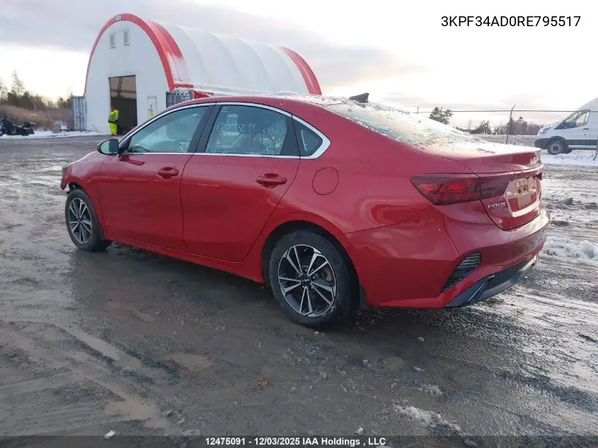 3KPF34AD0RE795517 2024 Kia Forte Ex/Ex Premium/Ex+