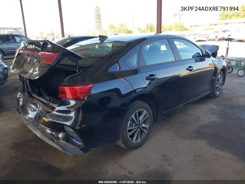3KPF24ADXRE791994 2024 Kia Forte Lxs