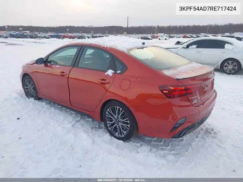 3KPF54AD7RE717424 2024 Kia Forte Gt-Line