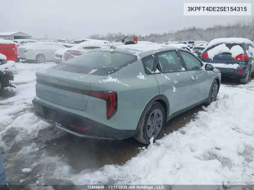 3KPFT4DE2SE154315 2025 Kia K4 Lx/Lxs